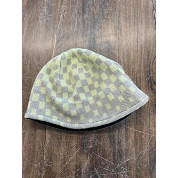 Patagonia Beanie Wool Winter Hat, One Size,Green & Gray Checked - Picture 4 of 7